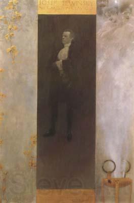 Gustav Klimt Hofburg Actor Josef Lewinsky as Carlos (mk20) Norge oil painting art